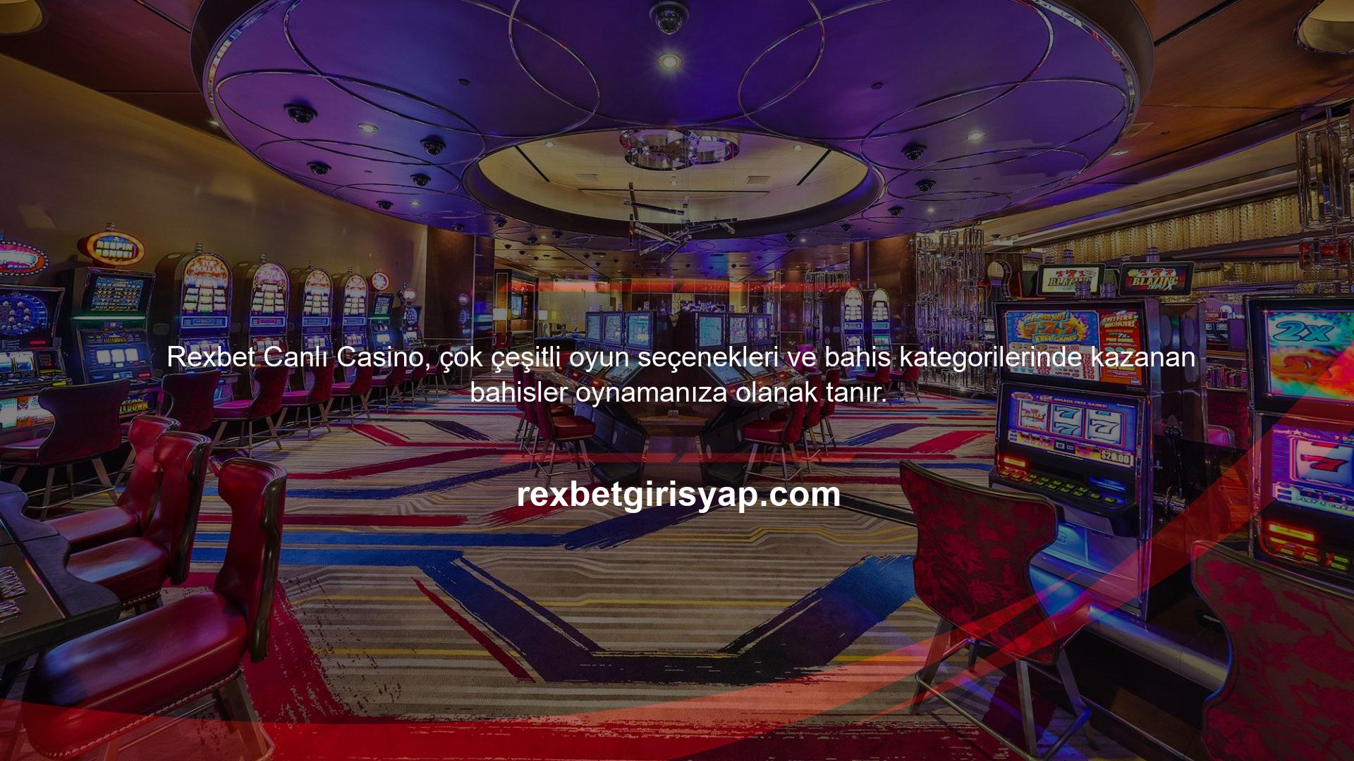 Bahis sitesinin canlı casino oyun hizmetinde şansınızı deneyebileceğiniz çeşitli oyun hizmetleri bulunmaktadır