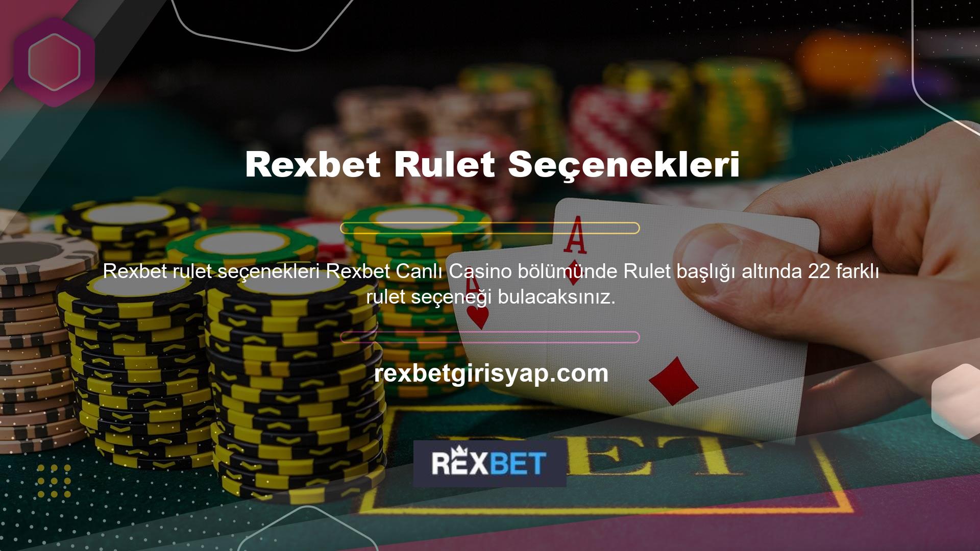 Rexbet bahis sitesi, oyun sağlayıcılarına yeni şirketler ekledikçe, oyun seçeneklerinin sayısı da değişmektedir